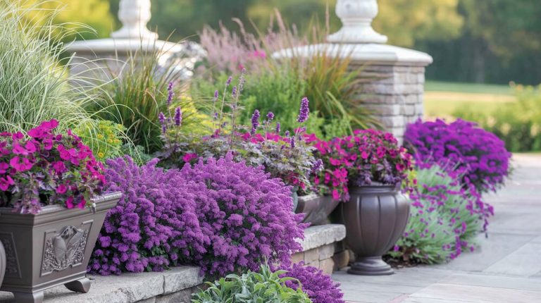 plants with blue and purple flowers