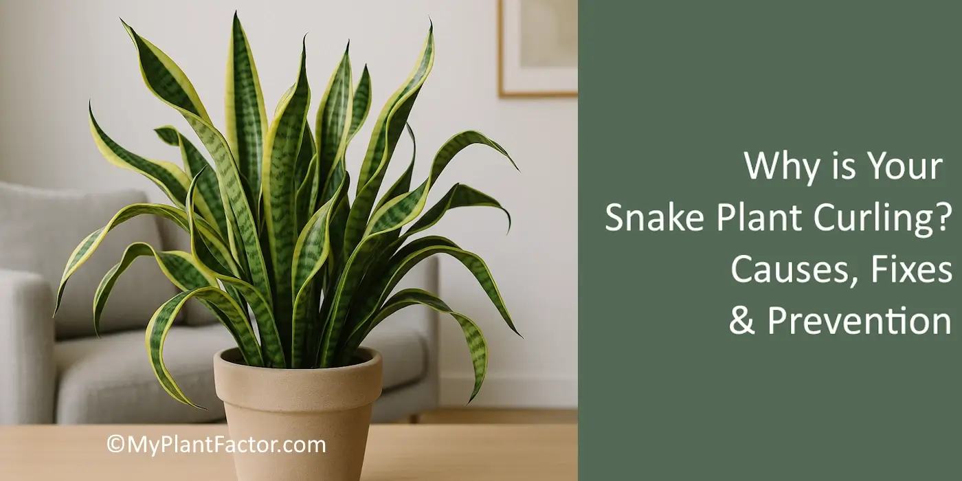 picture of snake plant curling leaves in a beige plant pot on a table in a minimalistic living room