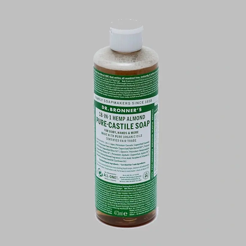 Unscented castile soap for treating spider mites on indoor plants