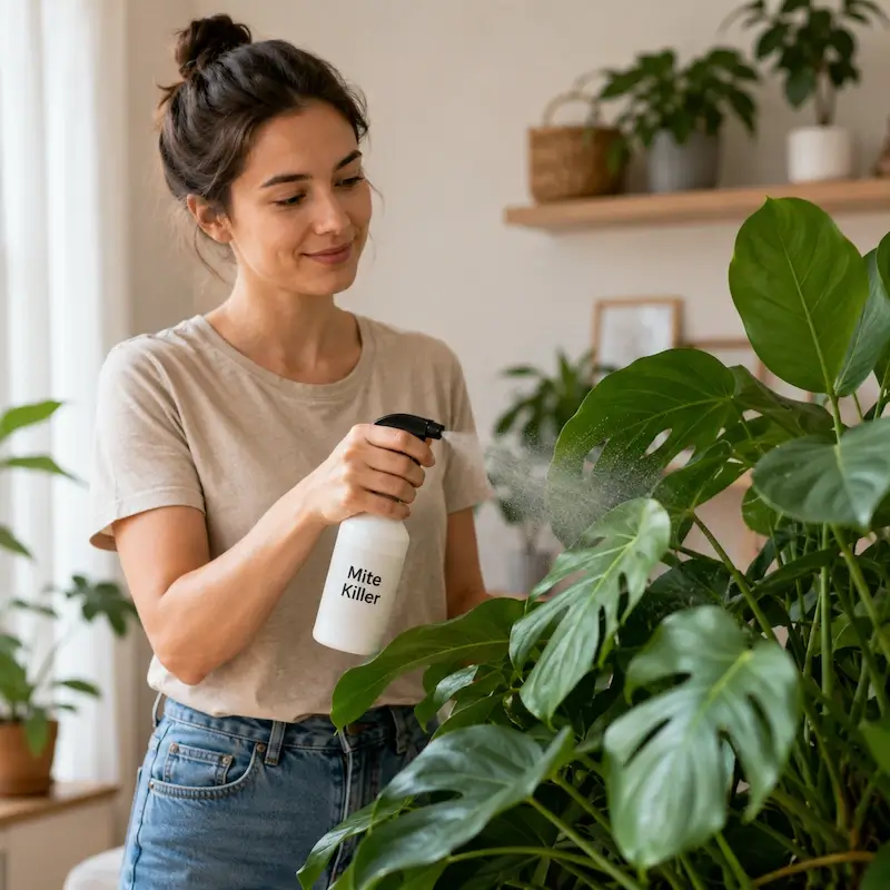Plant-based mite killer spray for clover mites