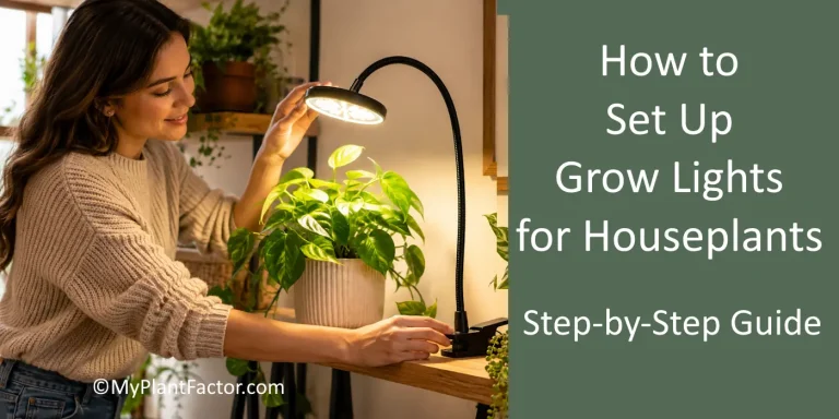 plant owners shows how to set up grow lights for plants